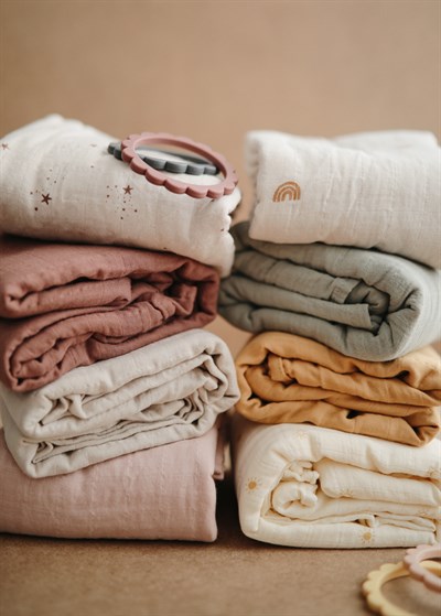 Mushie Organik Müslin Örtü // Roman Green