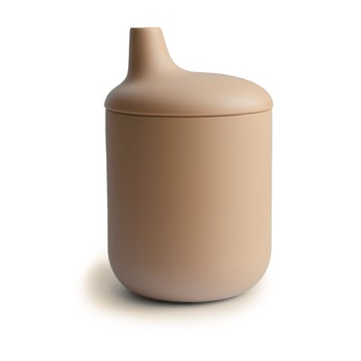 Mushie Pipetli Silikon Sippy Cup // Natural