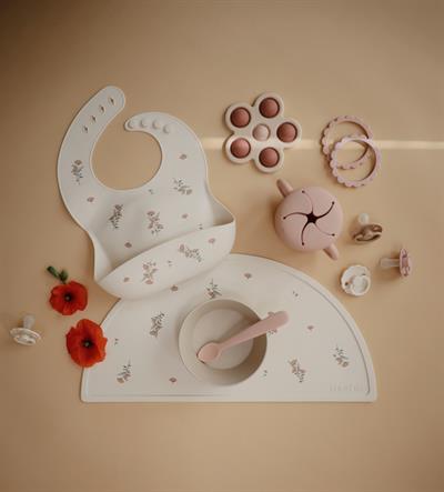 Mushie Silikon Mat // Pink Flowers