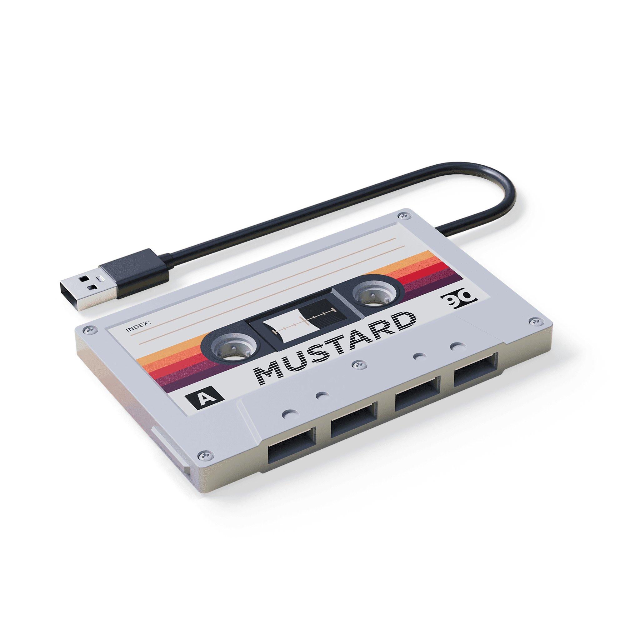 Mustard 4 USB &Ccedil;oğaltıcı // Retro