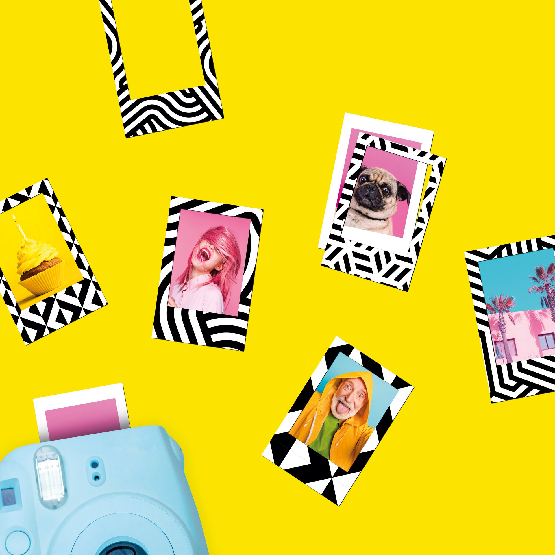 Mustard Manyetik Magnet Çerçeve Seti // Monokrom