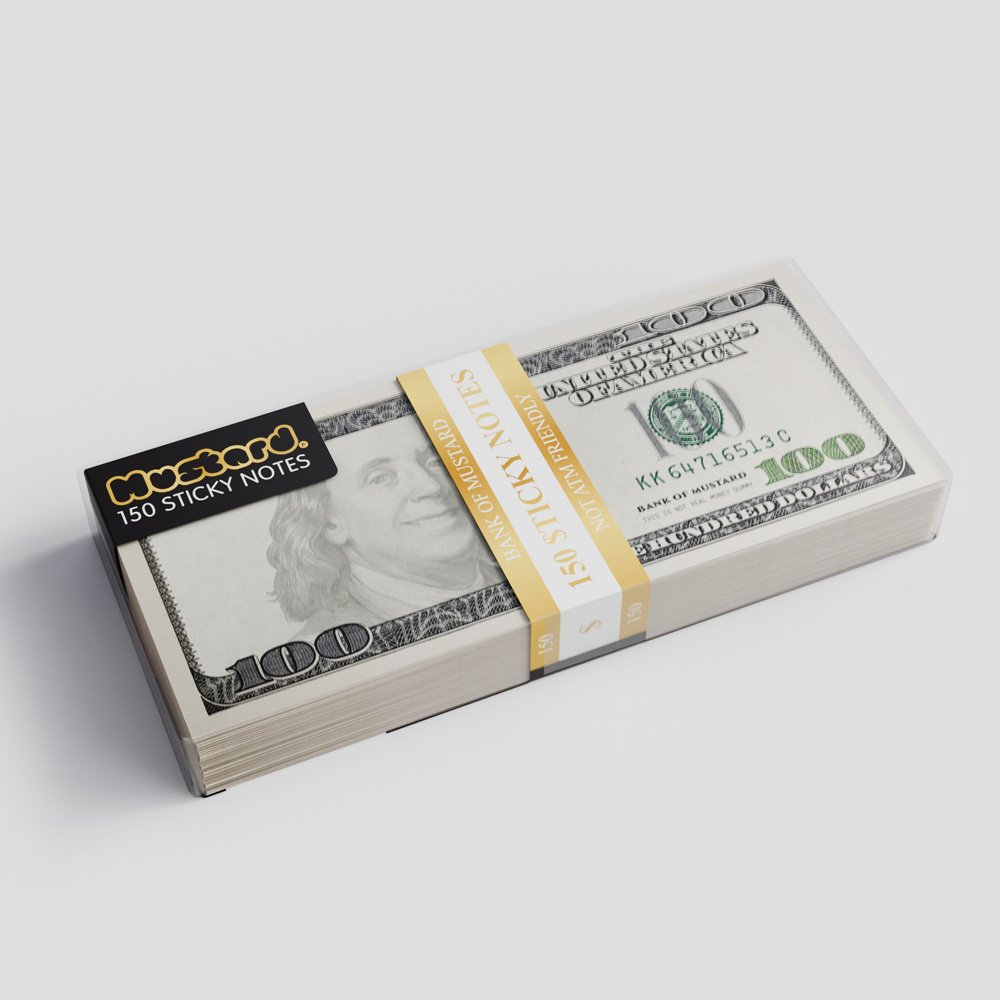 Mustard Sticky Notes Not Kağıdı // Cash