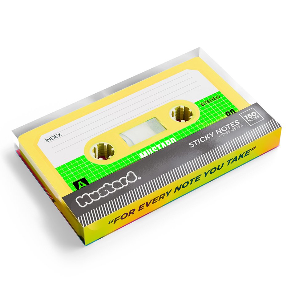 Mustard Sticky Notes Not Kağıdı // Kaset