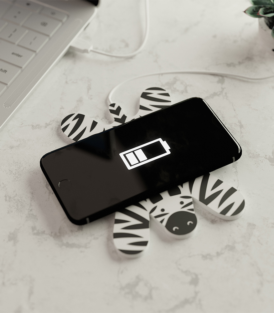 Mustard Kablosuz Şarj Cihazı // Zebra