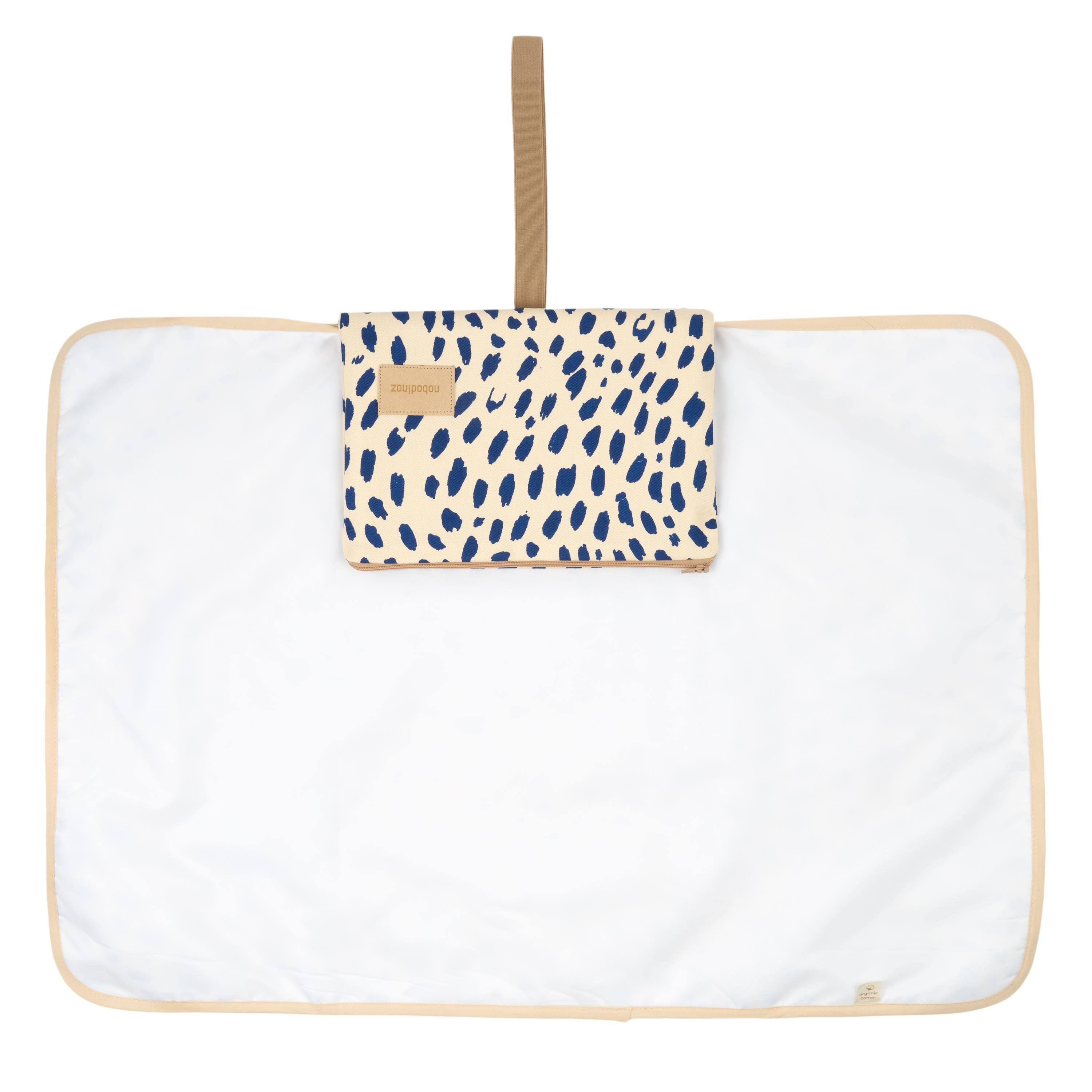 Nobodinoz Hyde Park Su Geçirmez Alt Değiştirme Matı // Leonie Blue