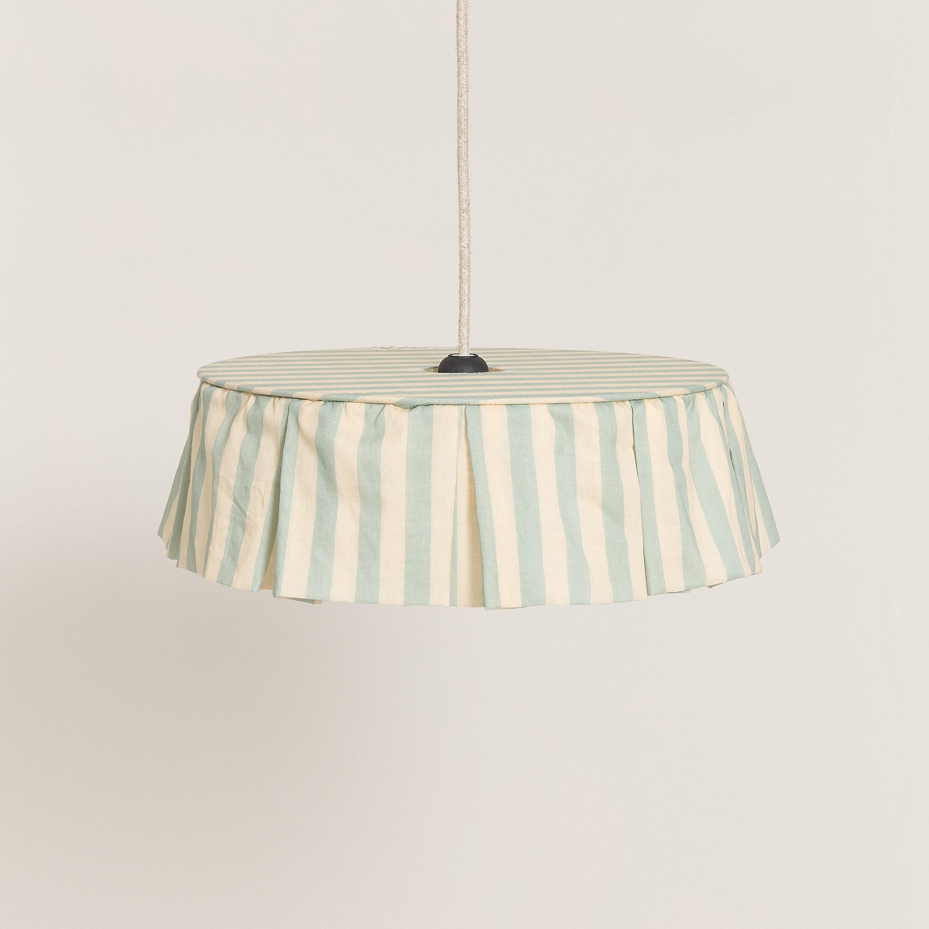 Nobodinoz Vibes Aydınlatma Şapkası (40 cm) // Turquoise Stripes