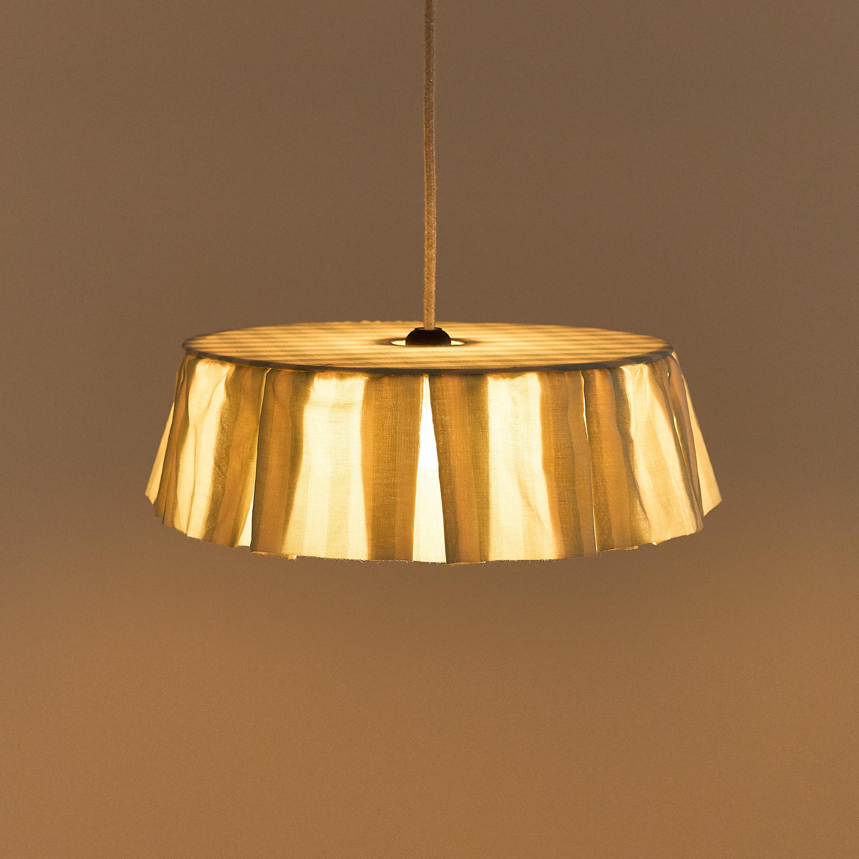 Nobodinoz Vibes Aydınlatma Şapkası (40 cm) // Turquoise Stripes