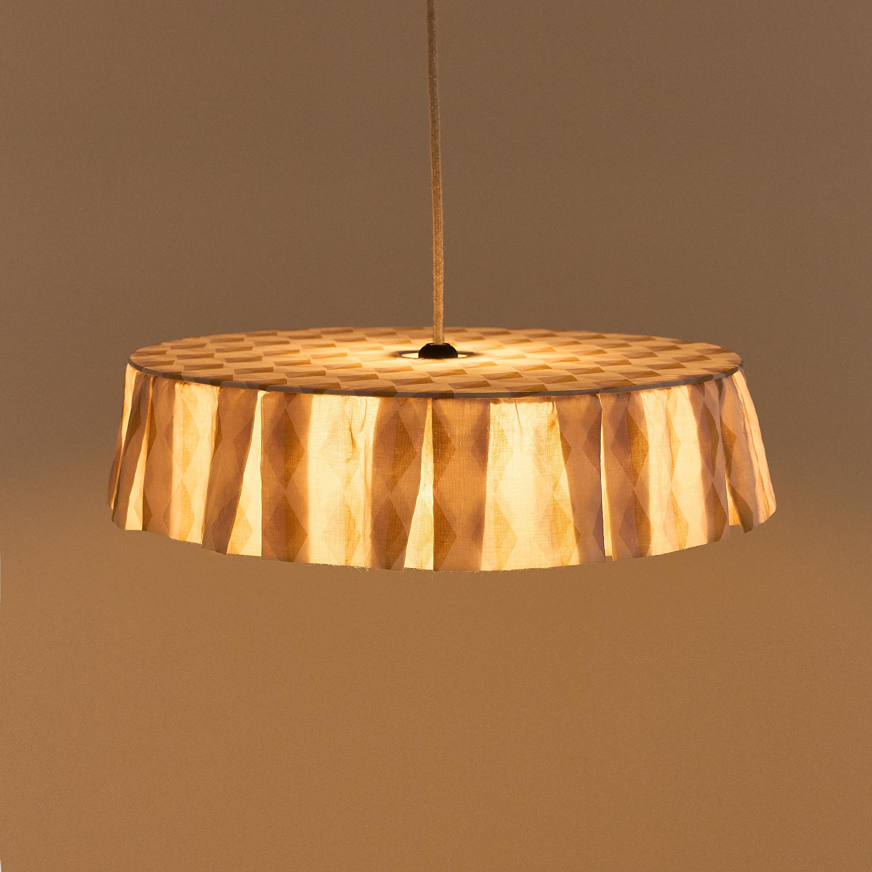 Nobodinoz Vibes Aydınlatma Şapkası (50 cm) // Mustard Lilac Harlequin