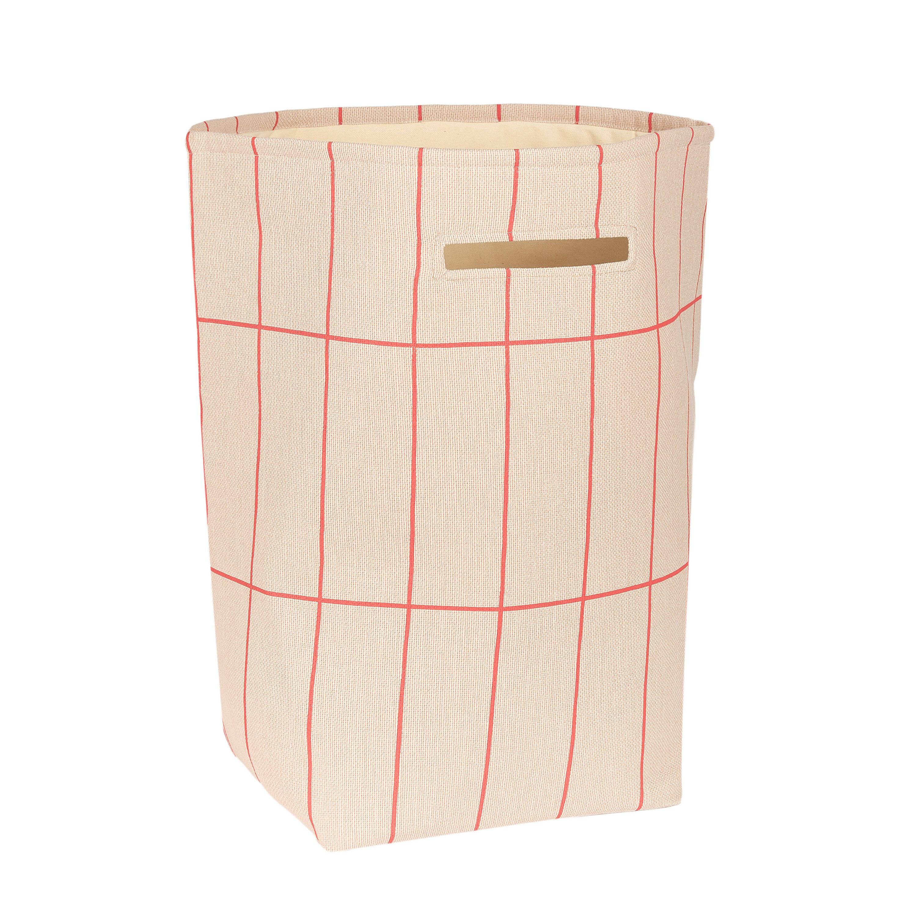 Nobodinoz Vibes B&uuml;y&uuml;k Sepet // Pink Red Grid