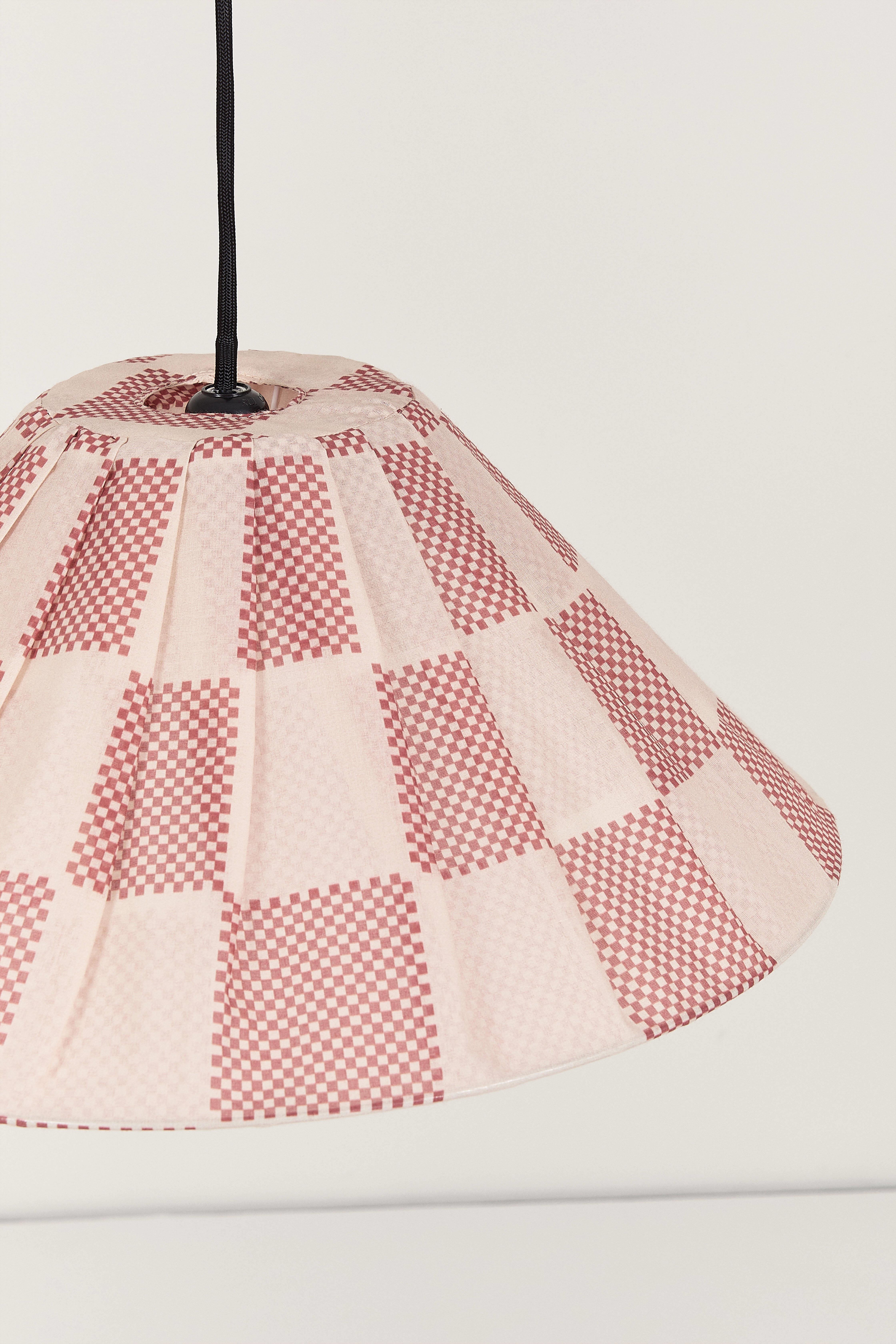 Nobodinoz Ava Aydınlatma Şapkası (50 cm) // Burnt Red Checks