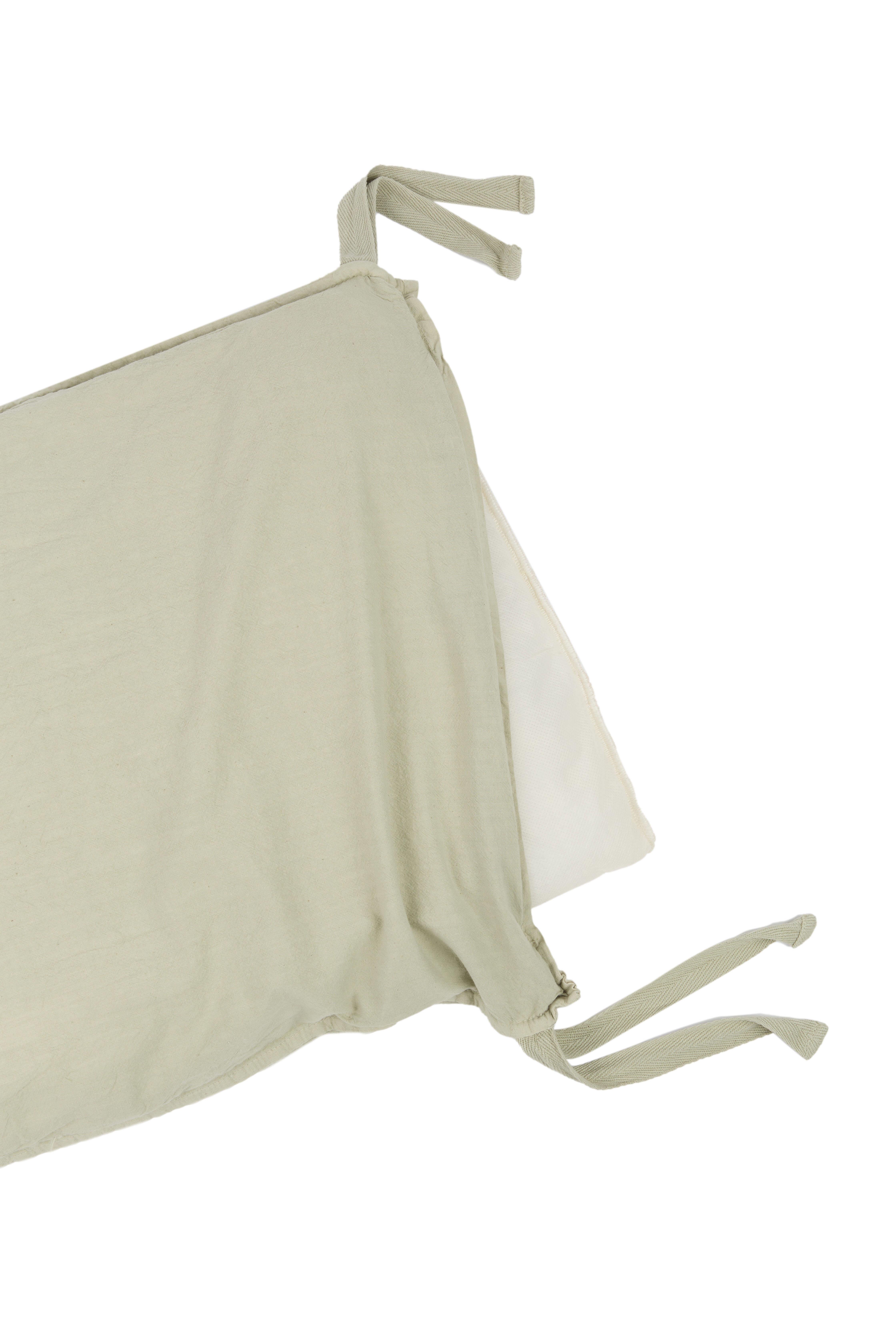 Nobodinoz Wabi Sabi Nest Yatak Koruyucu // Green Matcha