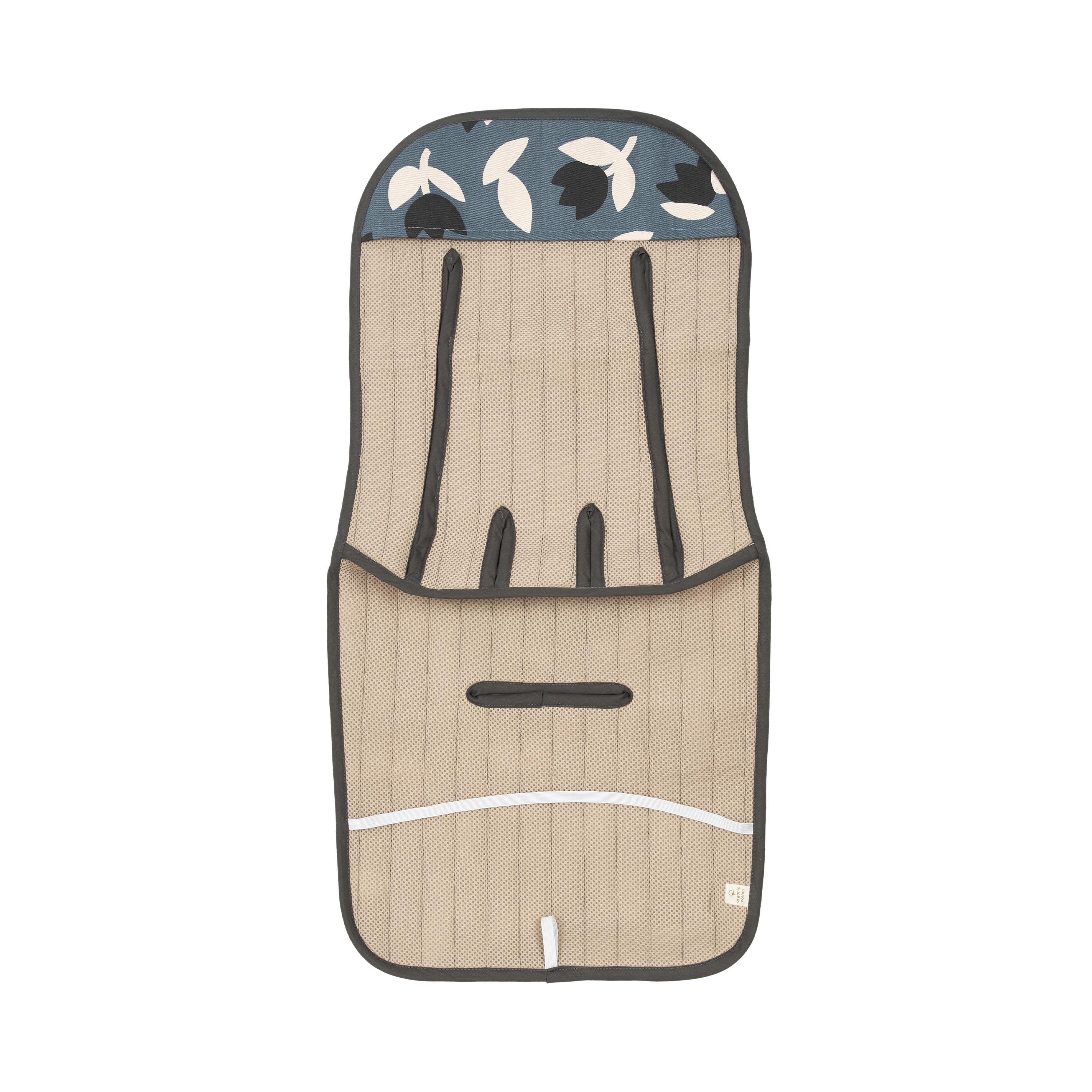 Nobodinoz Hyde Park Bebek Arabası Pedi // Blue Black Tulips