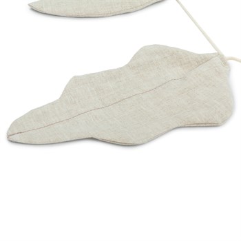 Nobodinoz Lin Francais Yaprak Garland // Greige