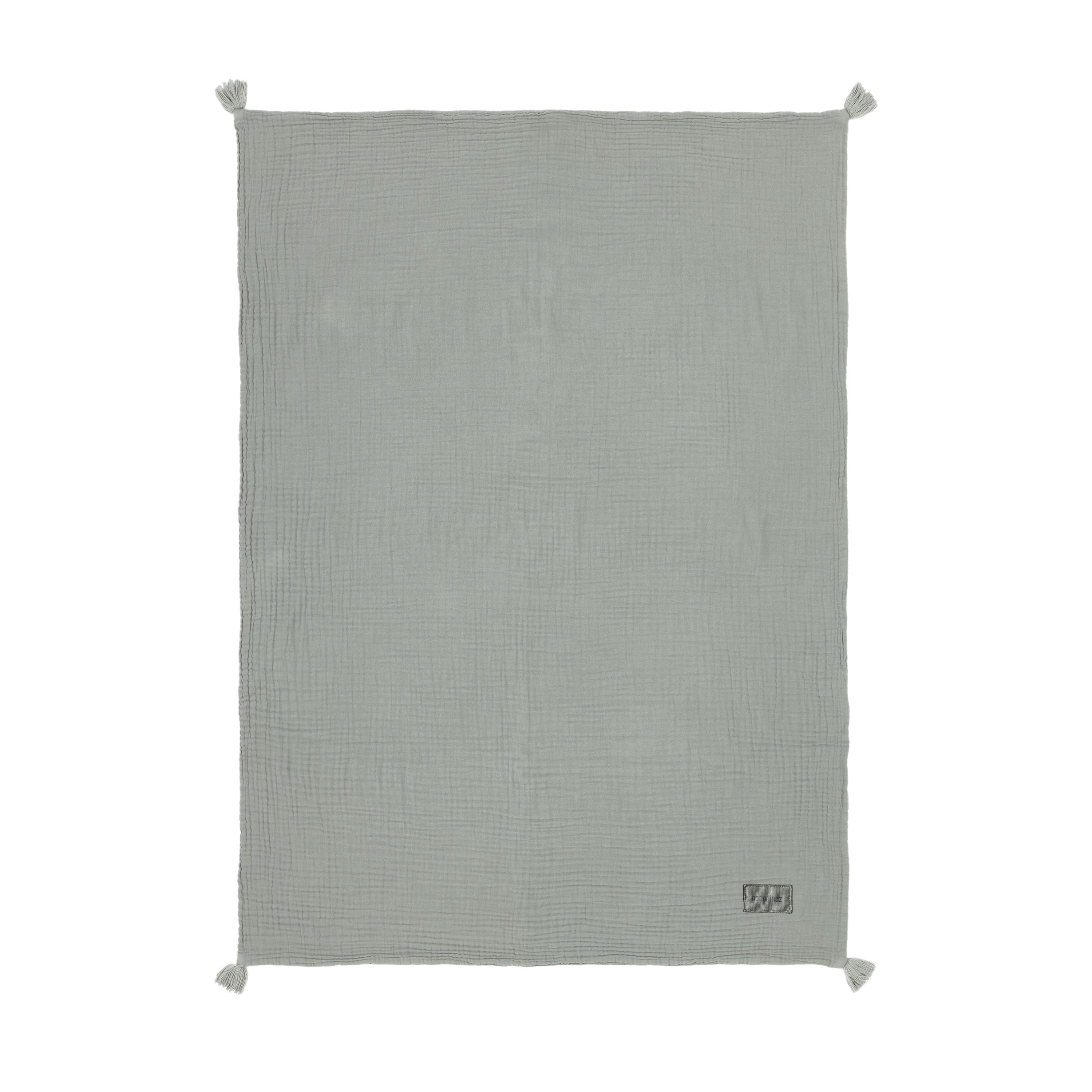 Nobodinoz Wabi Sabi Çift Kat Müslin Battaniye // Azure