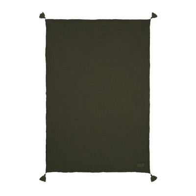 Nobodinoz Wabi Sabi Çift Kat Müslin Battaniye // Vetiver