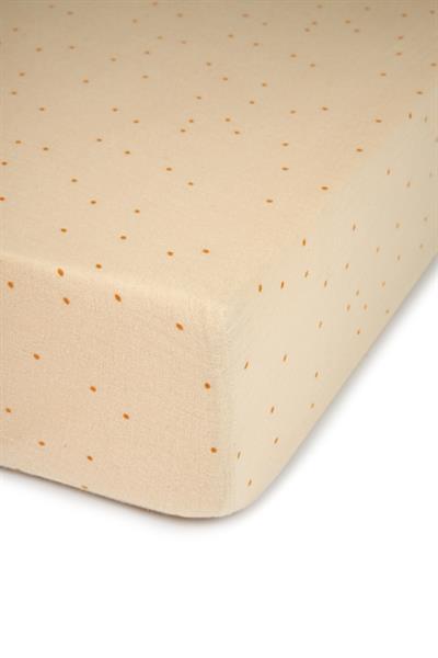 Nobodinoz Wabi Sabi Lastikli Çarşaf // Dots Ginger (70 x 140 cm)