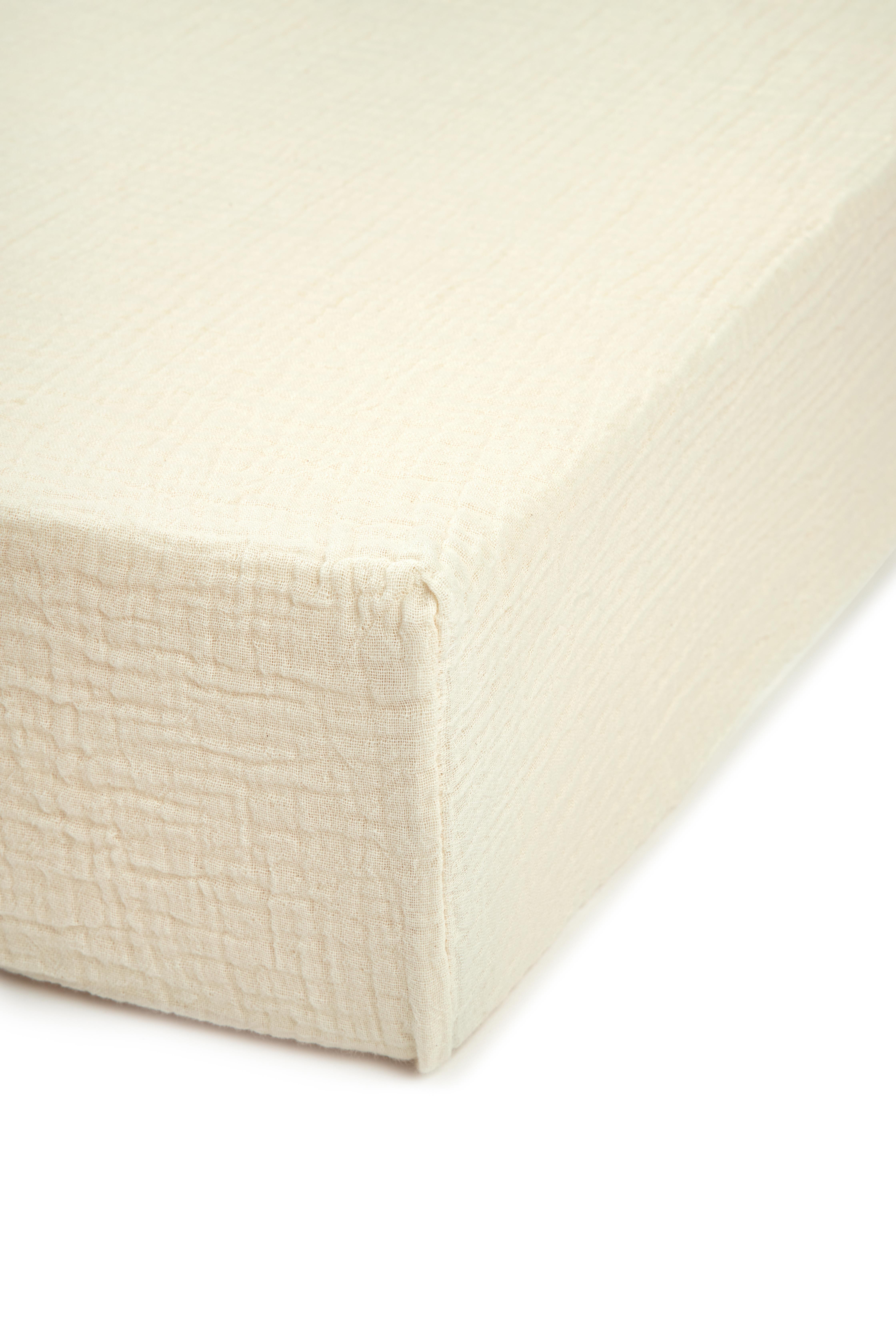 Nobodinoz Wabi Sabi Lastikli Çarşaf // Natural (70 x 140 cm)