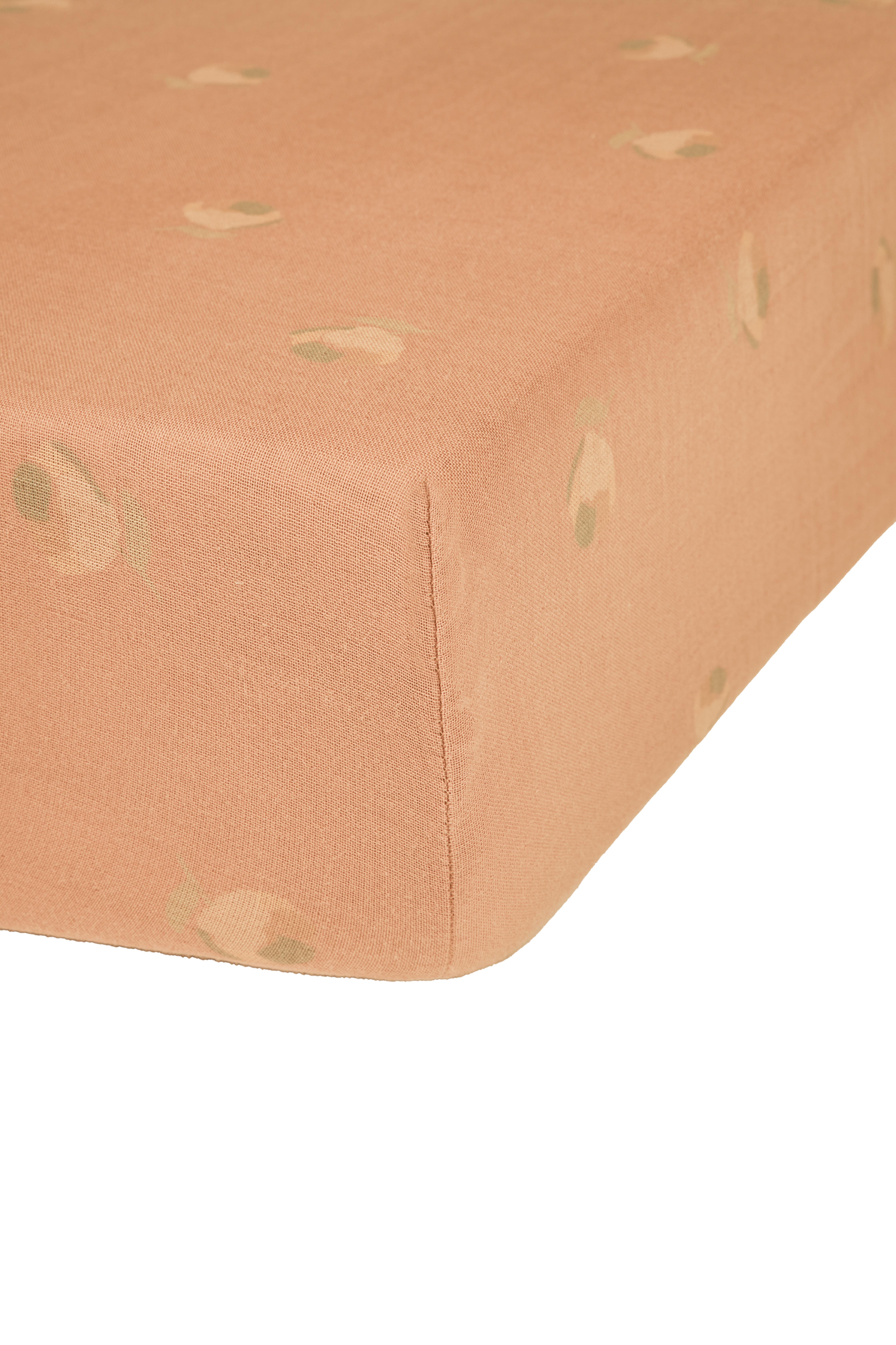 Nobodinoz Wabi Sabi Lastikli &Ccedil;arşaf // Powder Pink Blossom (70 x 140 cm)