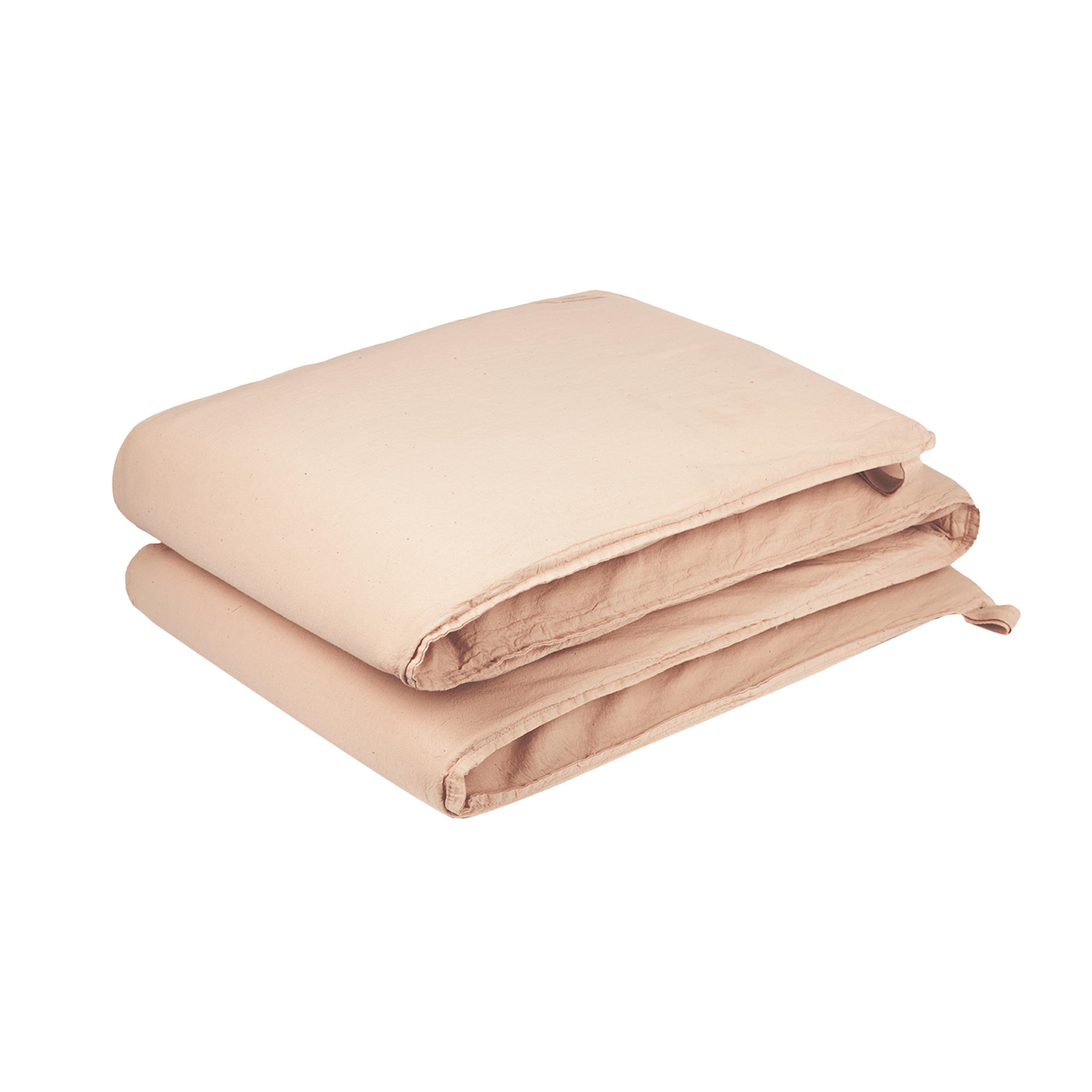 Nobodinoz Wabi Sabi Nest Yatak Koruyucu // Powder Pink