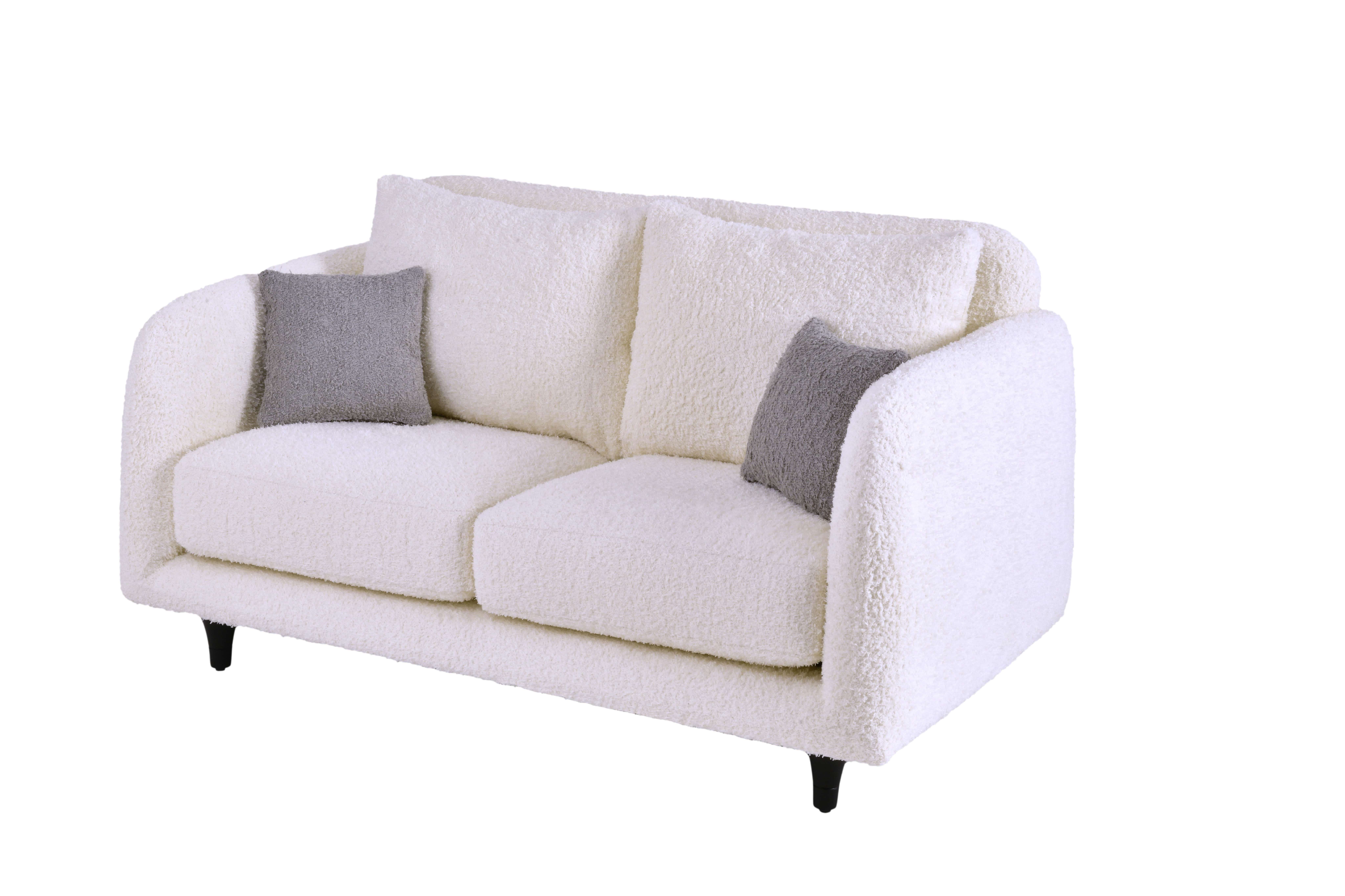 Norde Junior Pietra Beyaz 2'li Koltuk, Gri Kırlent