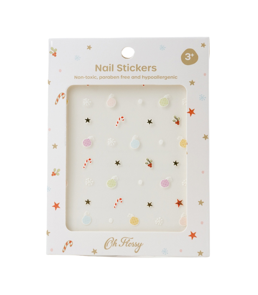 Oh Flossy Çocuk Tırnak Sticker Seti // Christmas
