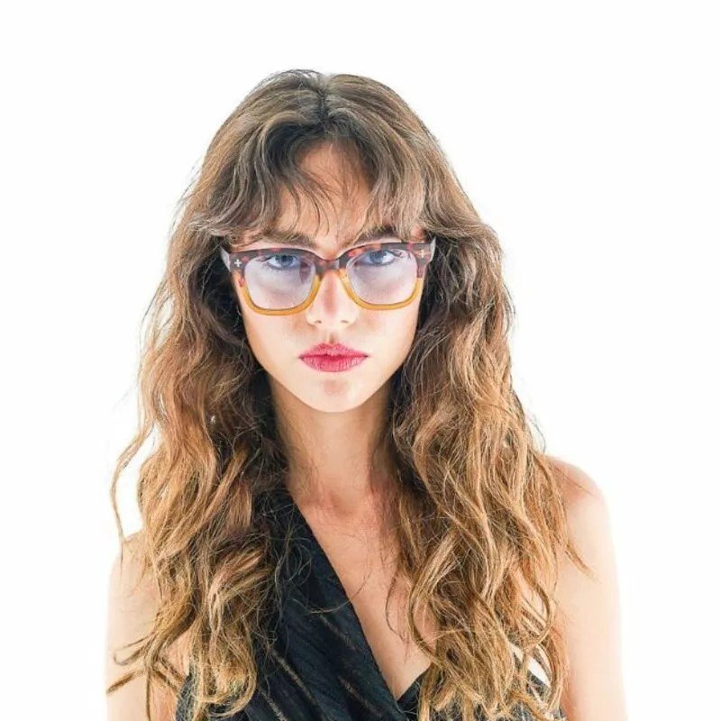 Okkia Giovanni G&uuml;neş G&ouml;zl&uuml;ğ&uuml; // Havana Yellow (Blue Lenses)