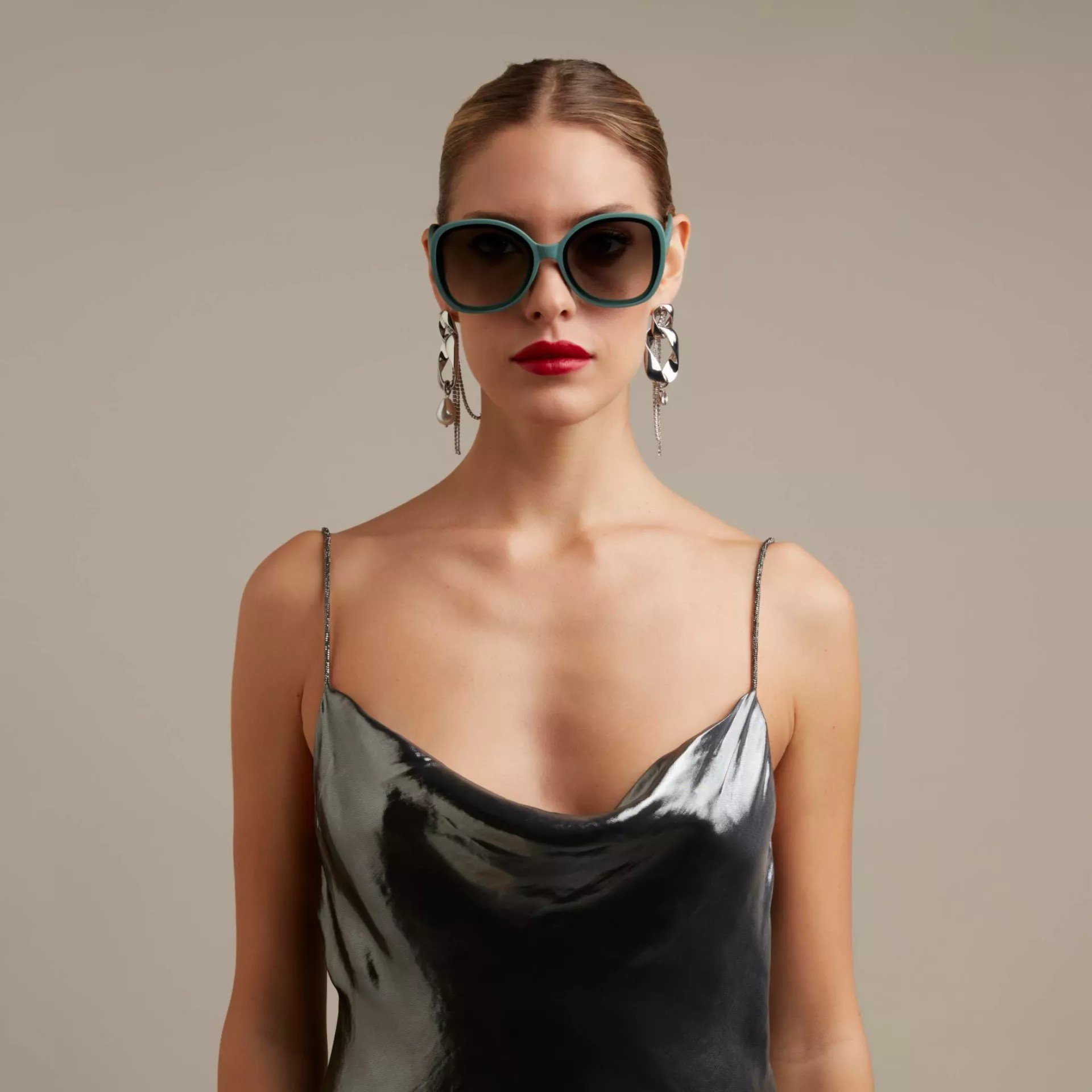 Okkia Anna Butterfly Güneş Gözlüğü // Green Sage