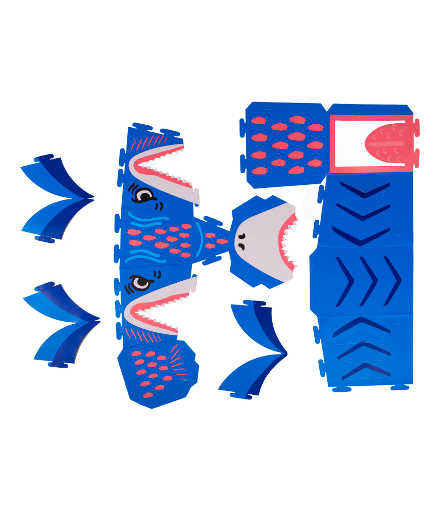 OMY XXL Karton 3D Maske // Sharky