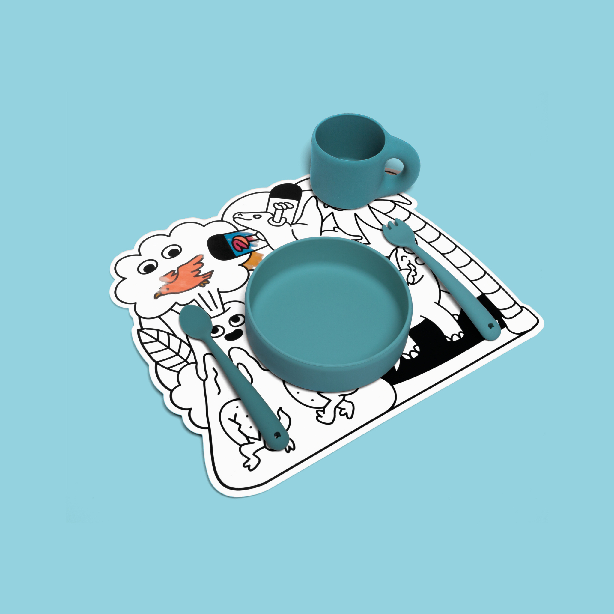 OMY Sihirli Boyama Amerikan Servis // Dinos