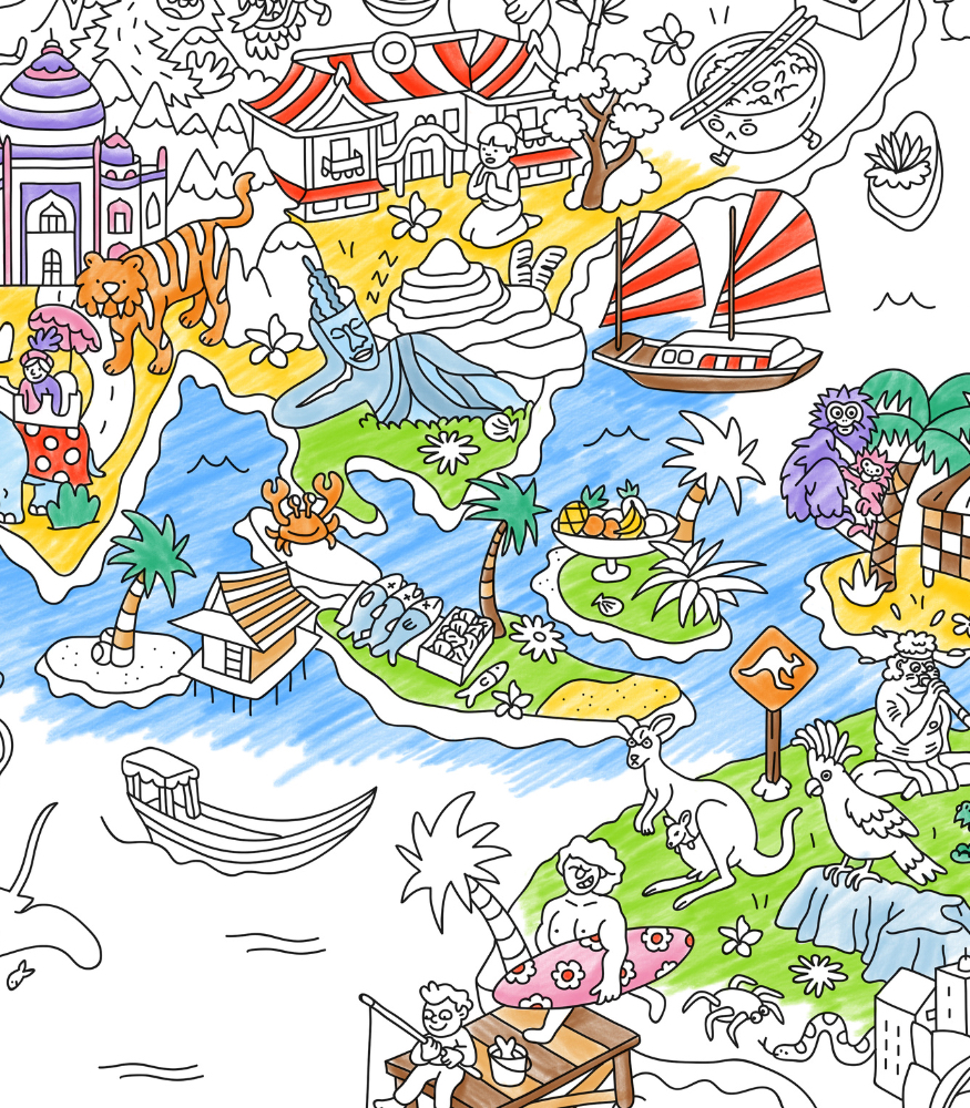 OMY Coloring Poster - Boyama Posteri // Atlas