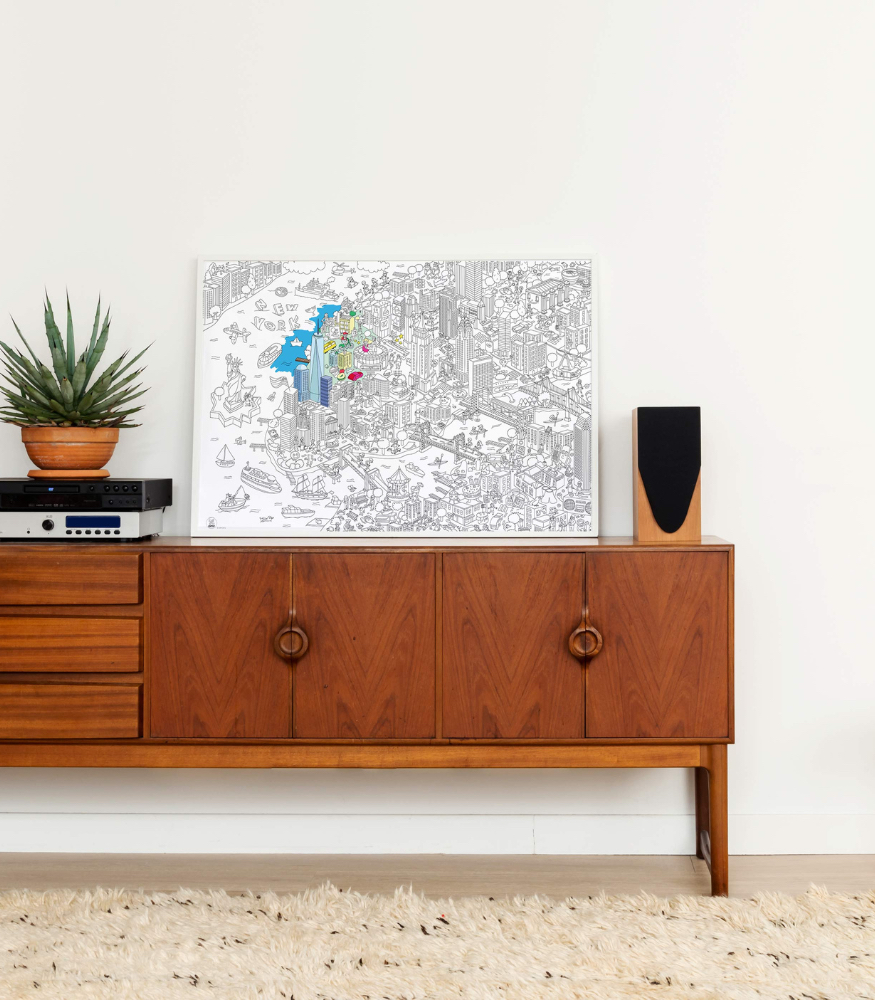 OMY Coloring Poster - Boyama Posteri // New York City