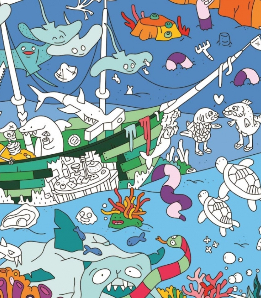 OMY Coloring Poster - Boyama Posteri // Ocean
