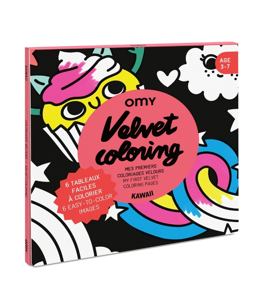 OMY Velvet Coloring Kadife Boya Kartları // Lily