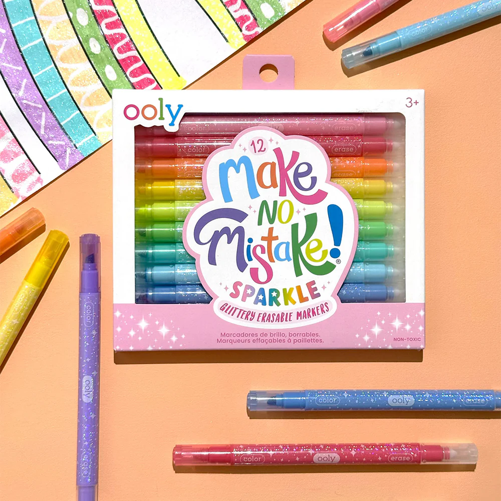 Ooly x Make No Mistake Glitter Silinebilir Ke&ccedil;eli Kalem (12 Adet)