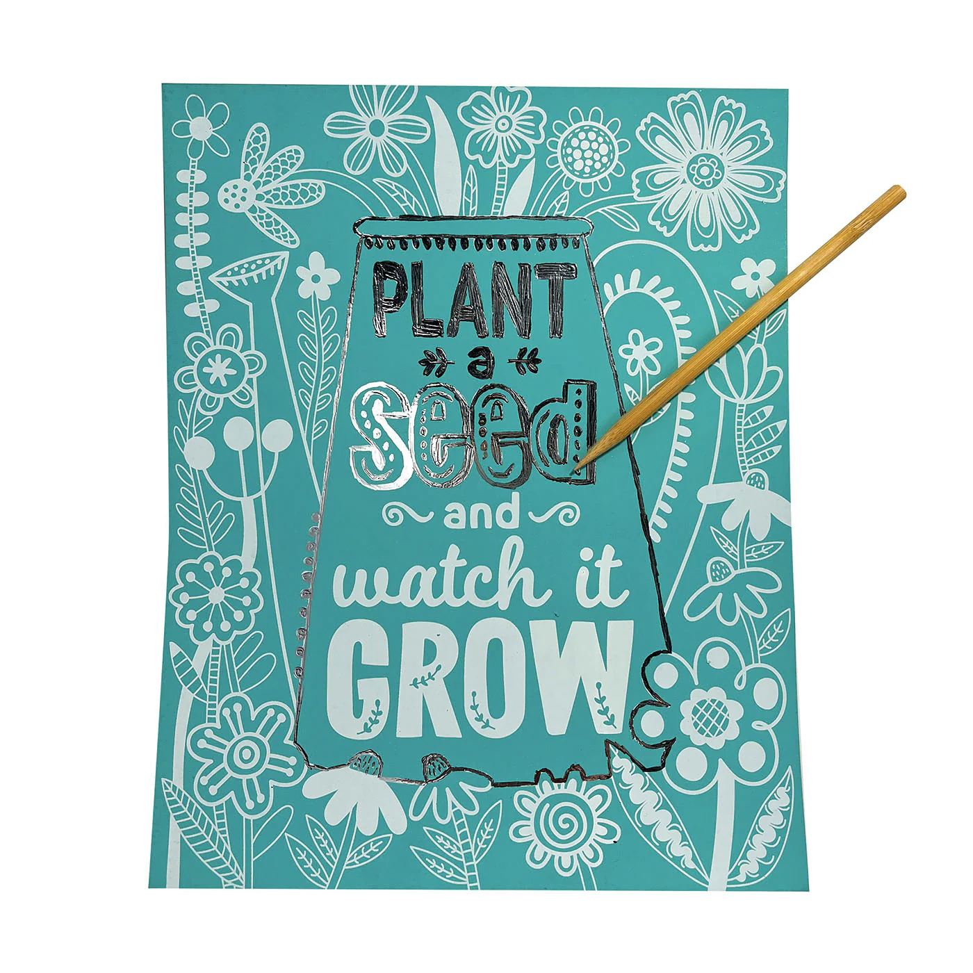 Ooly Scratch and Shine Folyo Sanat Seti // Amazing Affirmations