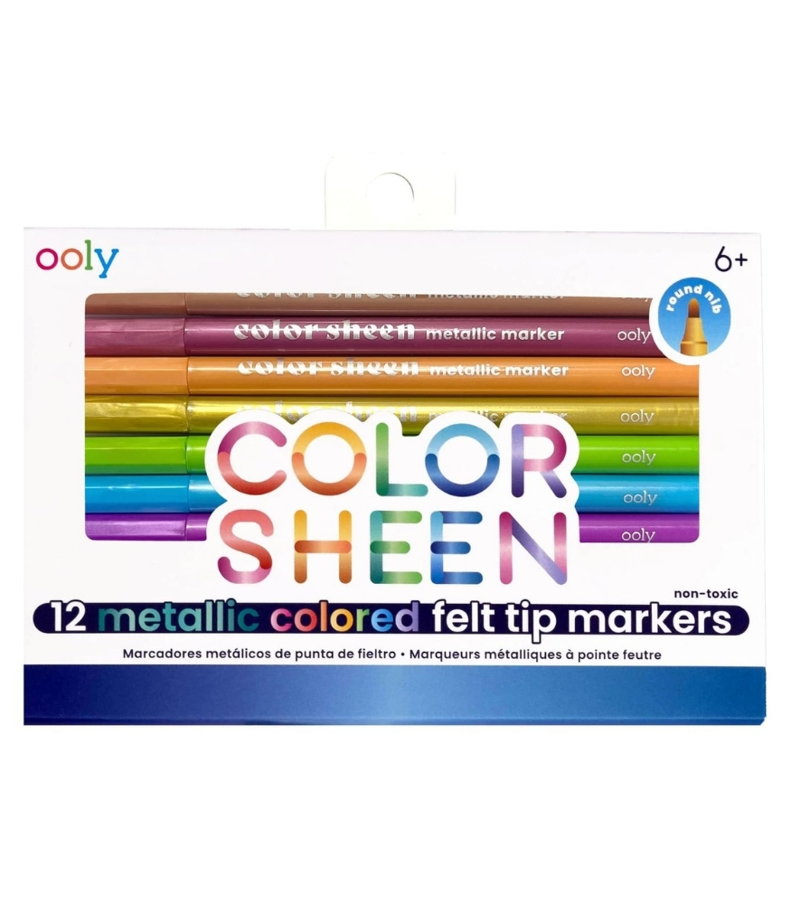 Ooly Color Sheen Ke&ccedil;eli Kalem // Metalik (12 Adet)