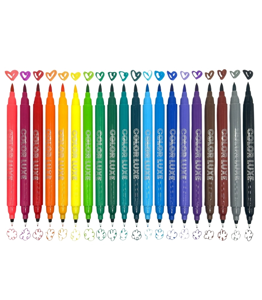 Ooly Color Luxe Çift Uçlu Keçeli Kalem (20 Adet)