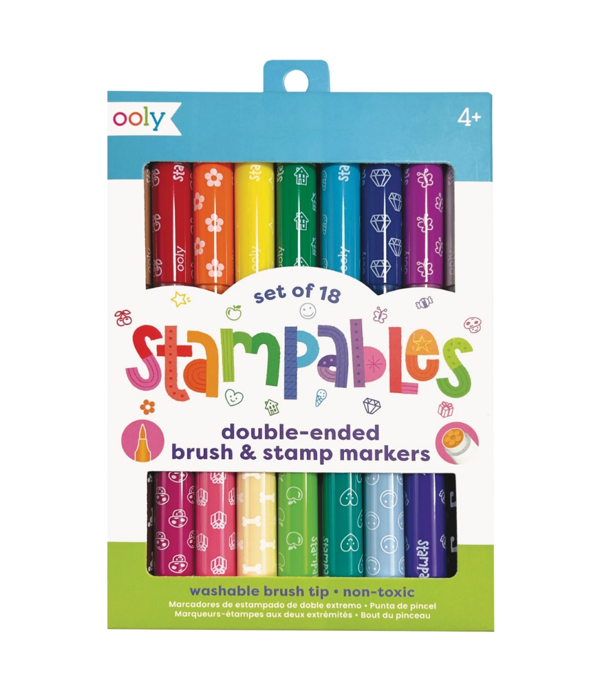 Ooly Stampables Çift Uçlu Keçeli Kalem (18 Adet)