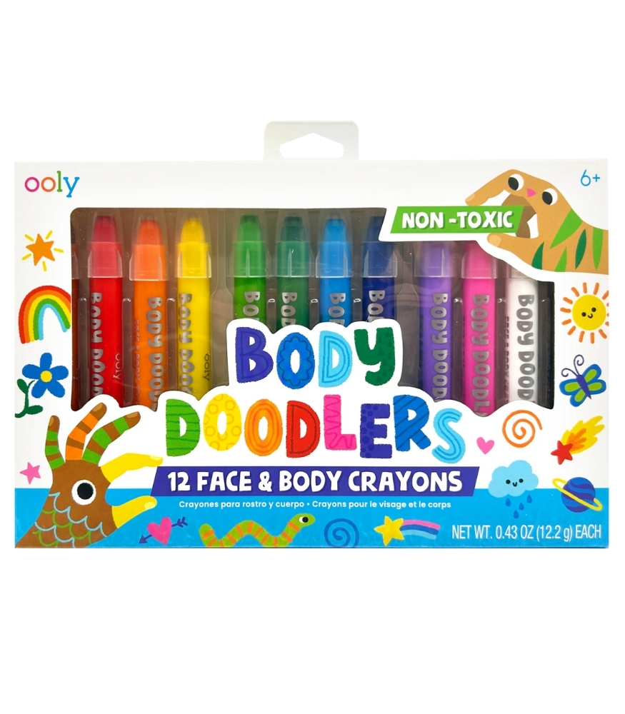 Ooly Body Doodlers Y&uuml;z ve V&uuml;cut Boyası (12 Adet)
