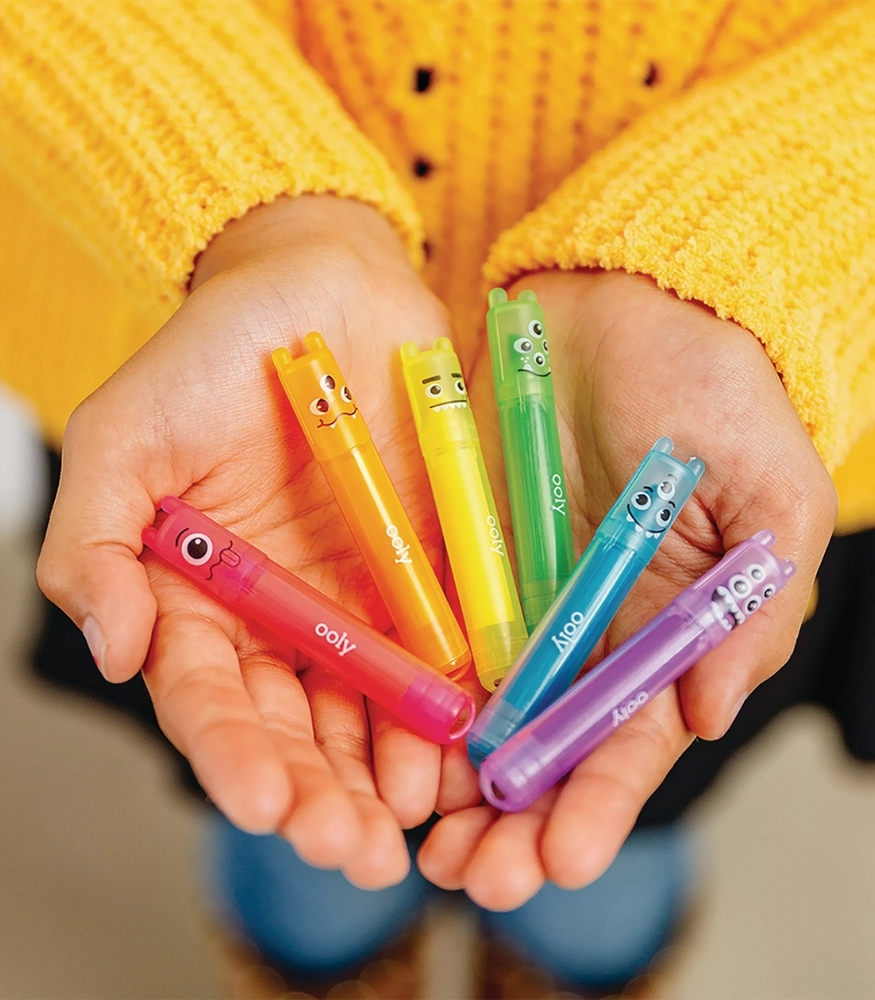 Ooly Monster Mini Kokulu Neon Highlighter Seti (6 Adet)