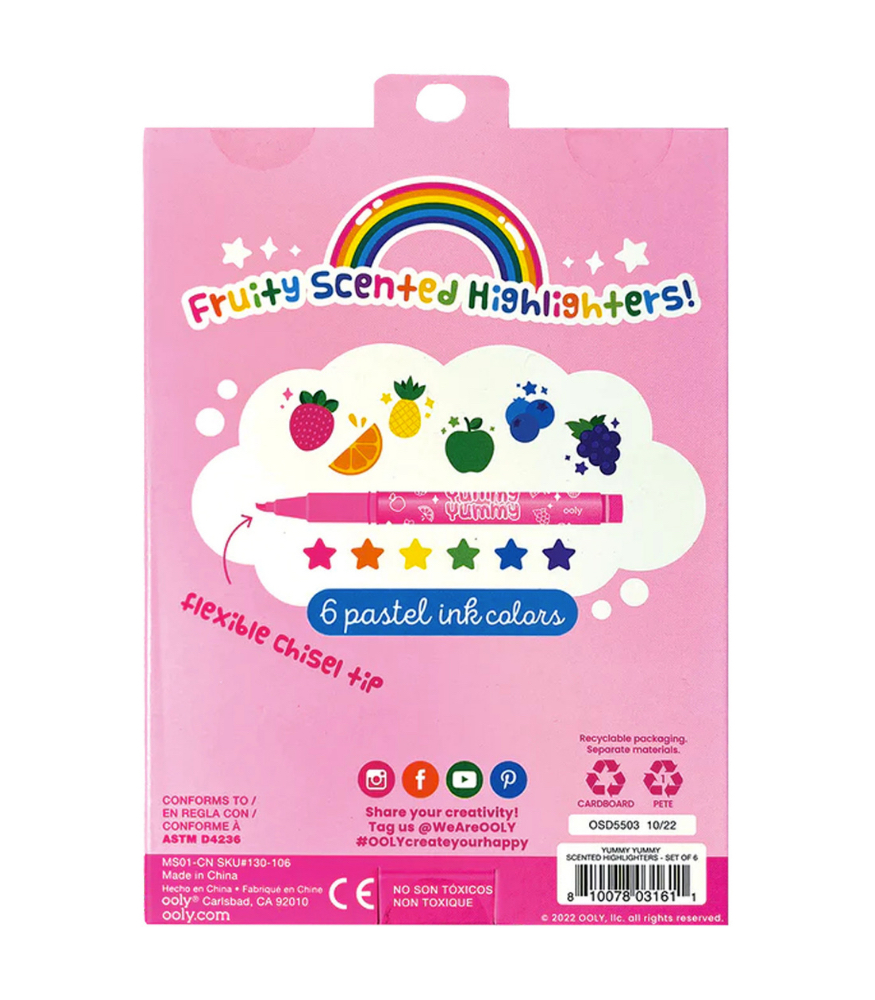 Ooly Yummy Yummy Kokulu Keçeli Kalem (6 Adet)