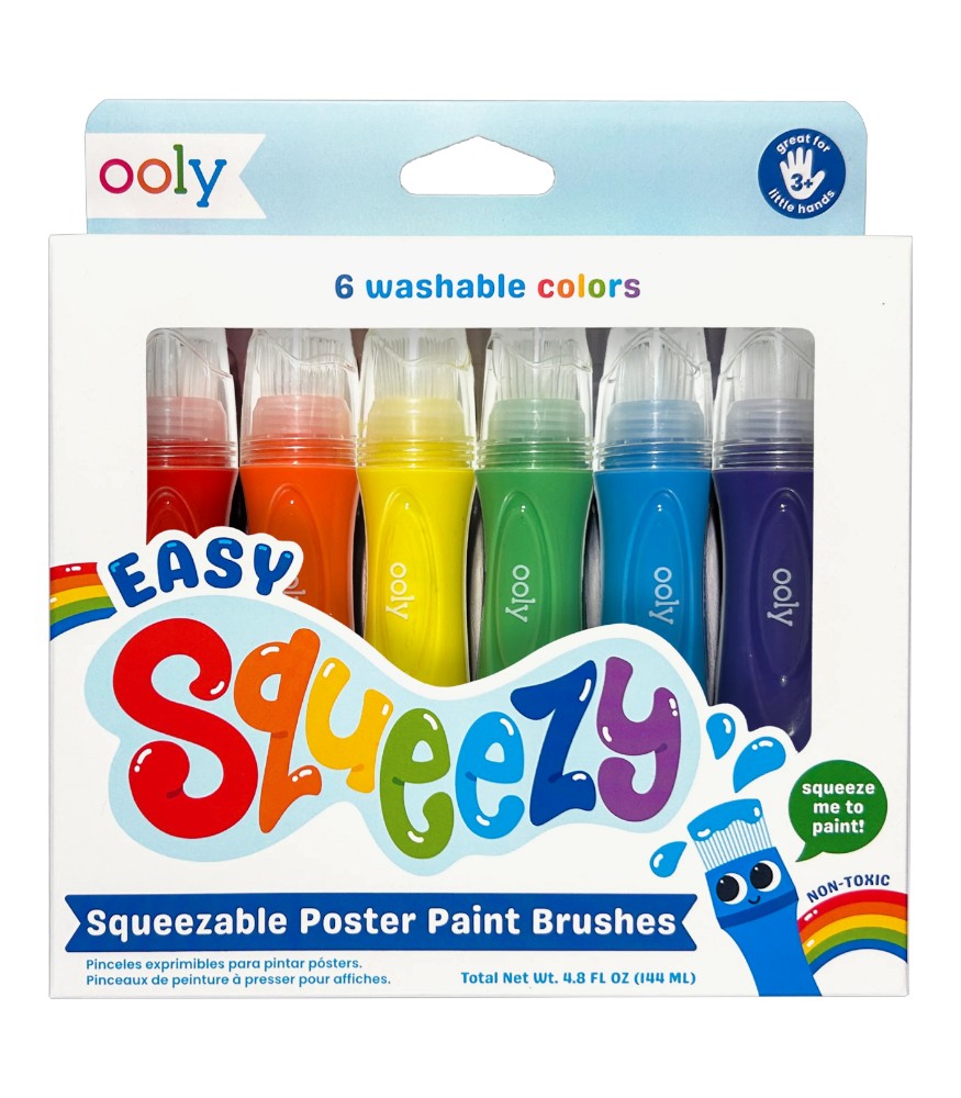 Ooly Easy Squeezy Sıkılabilir Fır&ccedil;a U&ccedil;lu Boya (6 Adet)