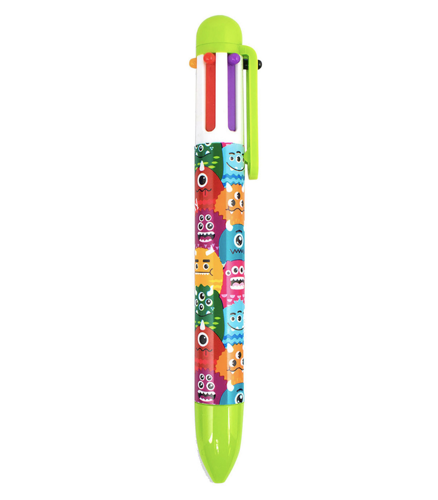 Ooly 6 Renkli Tükenmez Kalem // Monster (Yeşil)