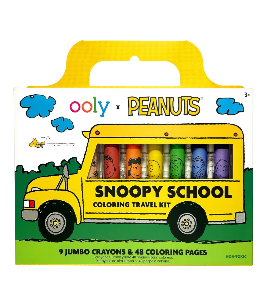 Ooly x Peanuts Snoopy School Seyahat Boyama Seti