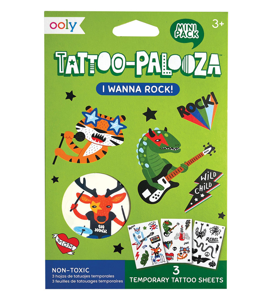 Ooly Tattoo Palooza Ge&ccedil;ici Mini D&ouml;vme Seti // I Wanna Rock
