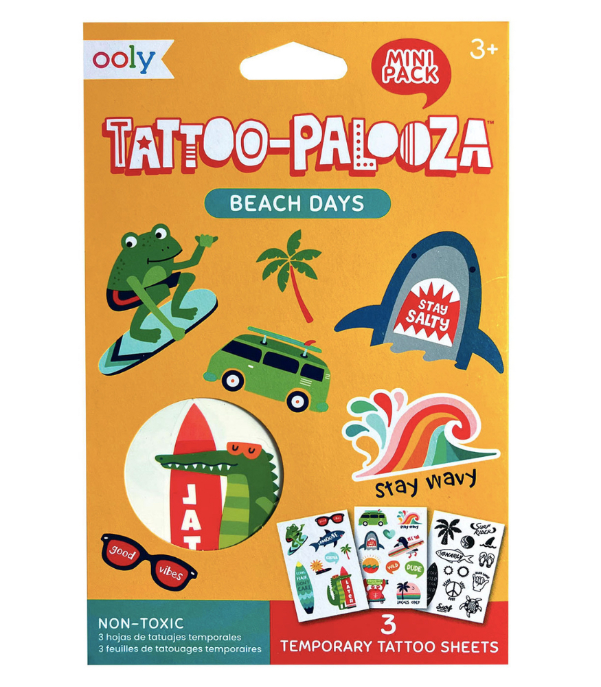 Ooly Tattoo Palooza Ge&ccedil;ici Mini D&ouml;vme Seti // Beach Days