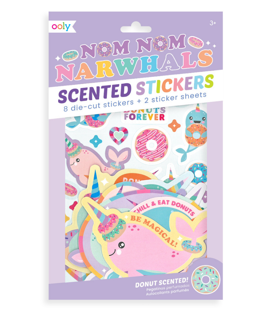 Ooly Kokulu Sticker Seti // Nom Nom Narwhals