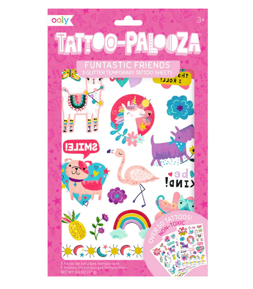 Ooly Tattoo Palooza Geçici Dövme Seti // Funtastic Friends