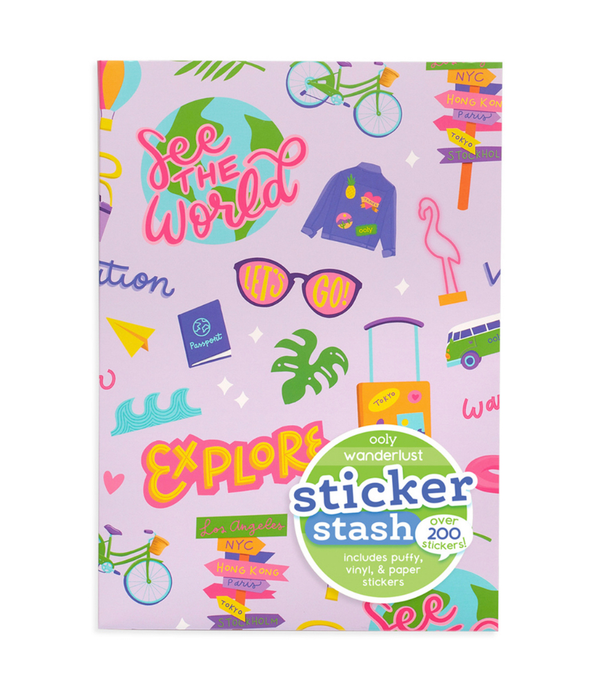 Ooly Sticker Stash Çıkartma Seti // Wanderlust