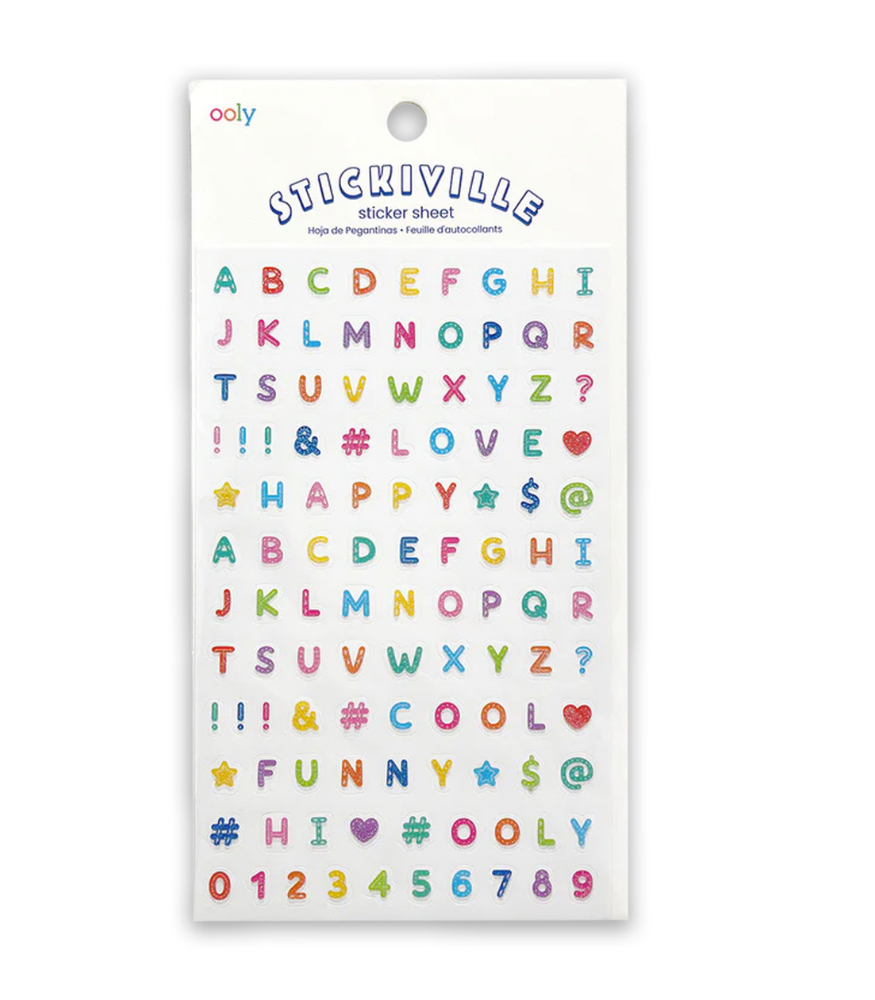 Ooly Stickiville Çıkartmalar // Alphabets